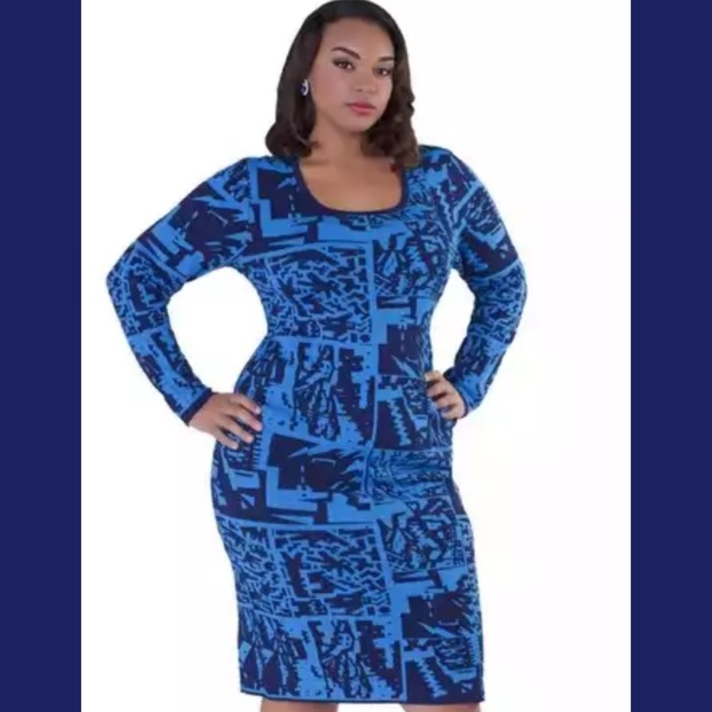 SOLD*****Knit pattern dress